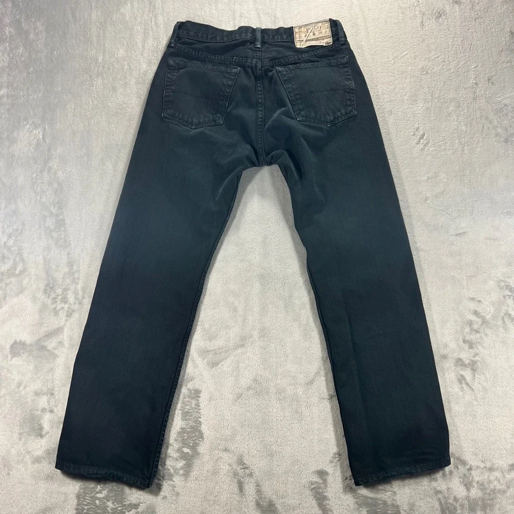 Polo Ralph Lauren Jeans Mens 30x30 Black Good Classic Straight Hudson Casual‎